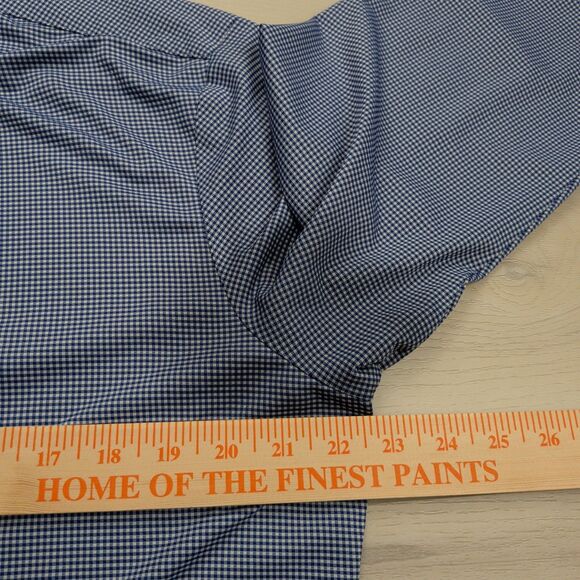 Mizzen + Main Shirt Mens L Tradition Evolved Trim Fit Gingham Check Blue USA - Picture 6 of 11